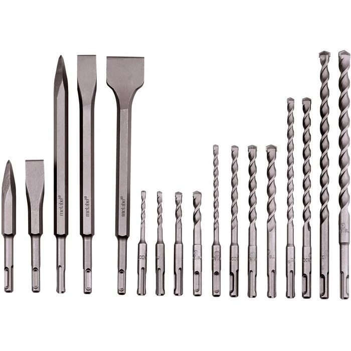Metabo Bohrer SDS-Plus Bohrer-Meisselset SP, SDS+, 17-teiliges Set, Stein, Betonbohrer Im Alukoffer 2 Metabo Bohrer SDS-Plus Bohrer-Meisselset SP, SDS+, 17-teiliges Set, Stein, Betonbohrer Im Alukoffer – Bild 2