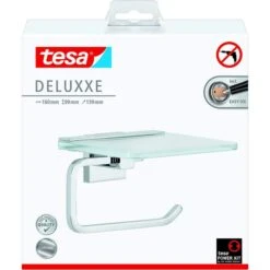 Tesa Toilettenpapierspender Deluxxe Mit Ablage, Ohne Bohren, Metall, Für 1 Kleinrolle, Silber 7 Tesa Toilettenpapierspender Deluxxe Mit Ablage, Ohne Bohren, Metall, Für 1 Kleinrolle, Silber -Angebote HausGlanz Store edbc062bdf58e224f82dc65c73ba9291c3a46316 toilettenpapierspender tesa deluxxe mit ablage