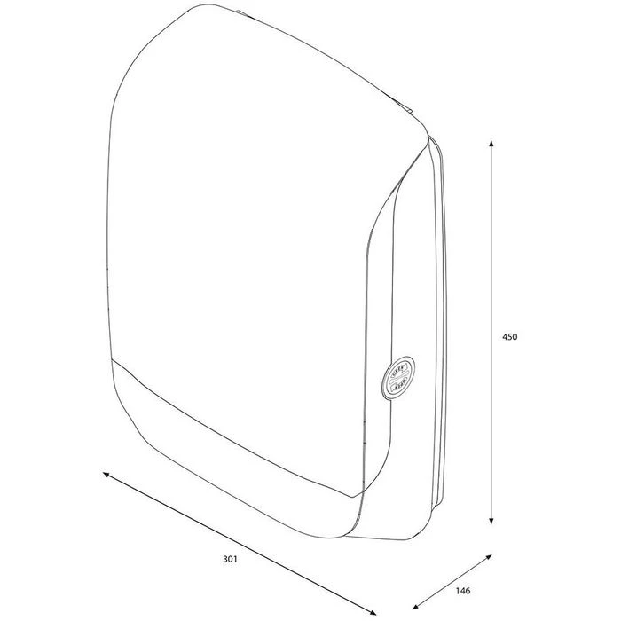 Katrin Handtuchspender Inclusive M, 92063, Kunststoff, Für 600 Falthandtücher, Schwarz 5 Katrin Handtuchspender Inclusive M, 92063, Kunststoff, Für 600 Falthandtücher, Schwarz – Bild 5