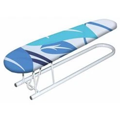 Axentia Ärmelbügelbrett Mit Dekorbezug, Klappbar, Blau, 53 X 14 X 13 Cm