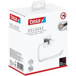 Tesa Toilettenpapierspender Deluxxe, 40400, Ohne Bohren, Metall, Für 1 Kleinrolle, Silber -Angebote HausGlanz Store ef49865f7d28aa61d350e975dafd28a837b98381 toilettenpapierspender tesa deluxxe 40400