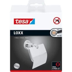 Tesa Toilettenpapierspender Loxx Mit Deckel 40273, Ohne Bohren, Metall, Für 1 Kleinrolle, Silber -Angebote HausGlanz Store f065ac06bea0aeb87ae2e4d21a9cccc56e6e10c7 toilettenpapierspender tesa loxx mit deckel 40273
