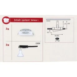 Paulmann Einbaustrahler Nova Weiß GU10 LED, 460 Lm, 6,5 W, Warmweiß, Schwenkbar, 3 Stk. 6 Paulmann Einbaustrahler Nova Weiß GU10 LED, 460 Lm, 6,5 W, Warmweiß, Schwenkbar, 3 Stk. -Angebote HausGlanz Store f3e0a3c1edebddfbbf638af1fed6a2c03ba87c2e einbaustrahler paulmann nova weiss gu10 led