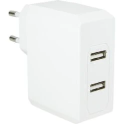 LogiLink USB-Ladegerät PA0094, 17W, 3,4A, Weiß, 2x USB A, 2 Port