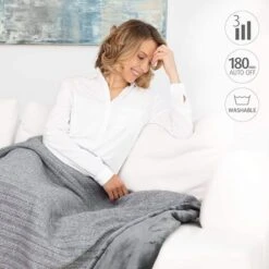 Medisana Heizdecke HB 680 Strick-Kuschelheizdecke, 160 X 120cm, Abschaltautomatik, Überhitzungsschutz -Angebote HausGlanz Store f579c98cfad7c36cddd5dc5368da84b81c0ab845 heizdecke medisana hb 680 strick kuschelheizdecke