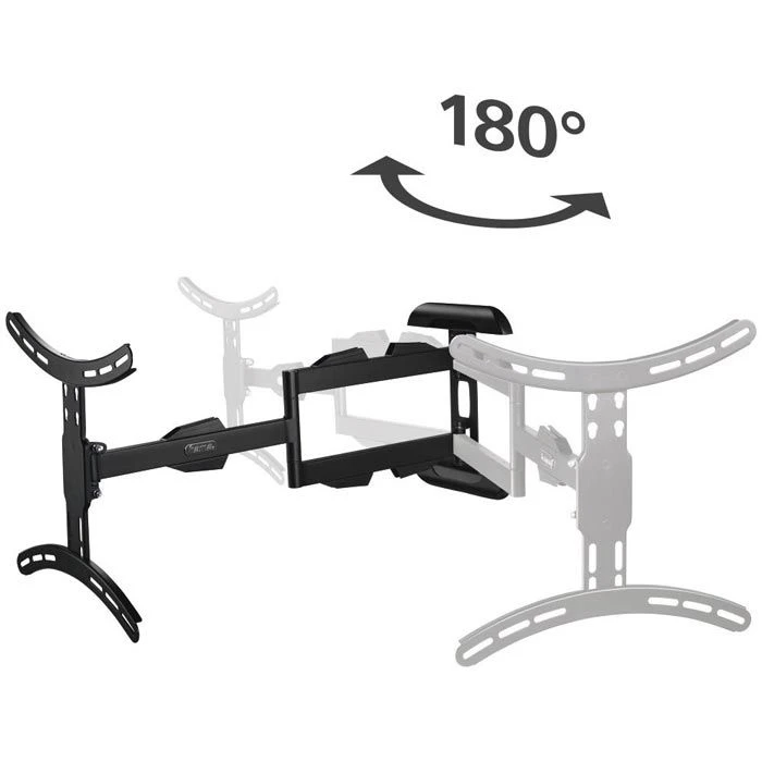 Hama TV-Wandhalterung 108712 Fullmotion, Schwarz, Ultralang, Neigbar, Schwenkbar, 32-65 Zoll 3 Hama TV-Wandhalterung 108712 Fullmotion, Schwarz, Ultralang, Neigbar, Schwenkbar, 32-65 Zoll – Bild 3