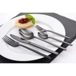 Gräwe Menümesser Lissabon, Edelstahl - Titan, Rostfrei, Schwarz, Set 6 Stück -Angebote HausGlanz Store f682999fe8ab762aa1ebed3edde31a0e65577a1c menuemesser graewe lissabon edelstahl titan