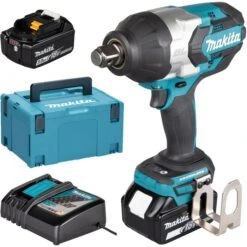 Makita Akku-Schlagschrauber DTW1001RTJ, 1050Nm, 18V / 5,0Ah, Mit 2 Akkus Und Koffer