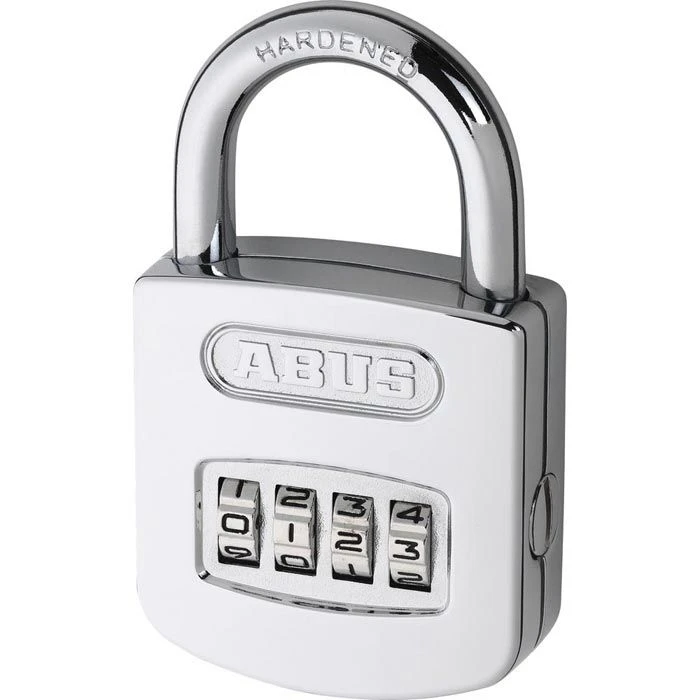 Abus Vorhängeschloss 160/50HB50, 51mm, 4-fach Zahlenschloss, Wetterfest, Level 6, Silber 1 Abus Vorhängeschloss 160/50HB50, 51mm, 4-fach Zahlenschloss, Wetterfest, Level 6, Silber