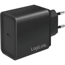 LogiLink USB-Ladegerät PA0258, 18W, 3A, Schwarz, 1x USB C, 1 Port