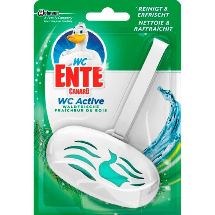 WC-Ente WC-Duftspüler Active 3in1, Waldfrische, Reinigt & Erfrischt, Im Korb 1 WC-Ente WC-Duftspüler Active 3in1, Waldfrische, Reinigt & Erfrischt, Im Korb